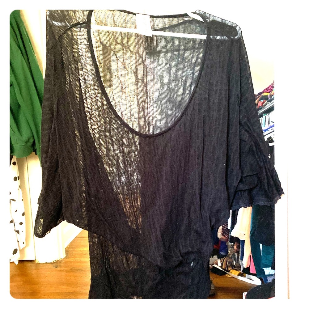 Free people off should black sweater